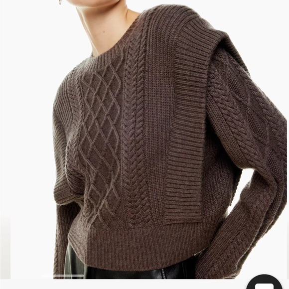 Aritzia Seek Sweater 100% Merino Wool - Picture 7 of 11